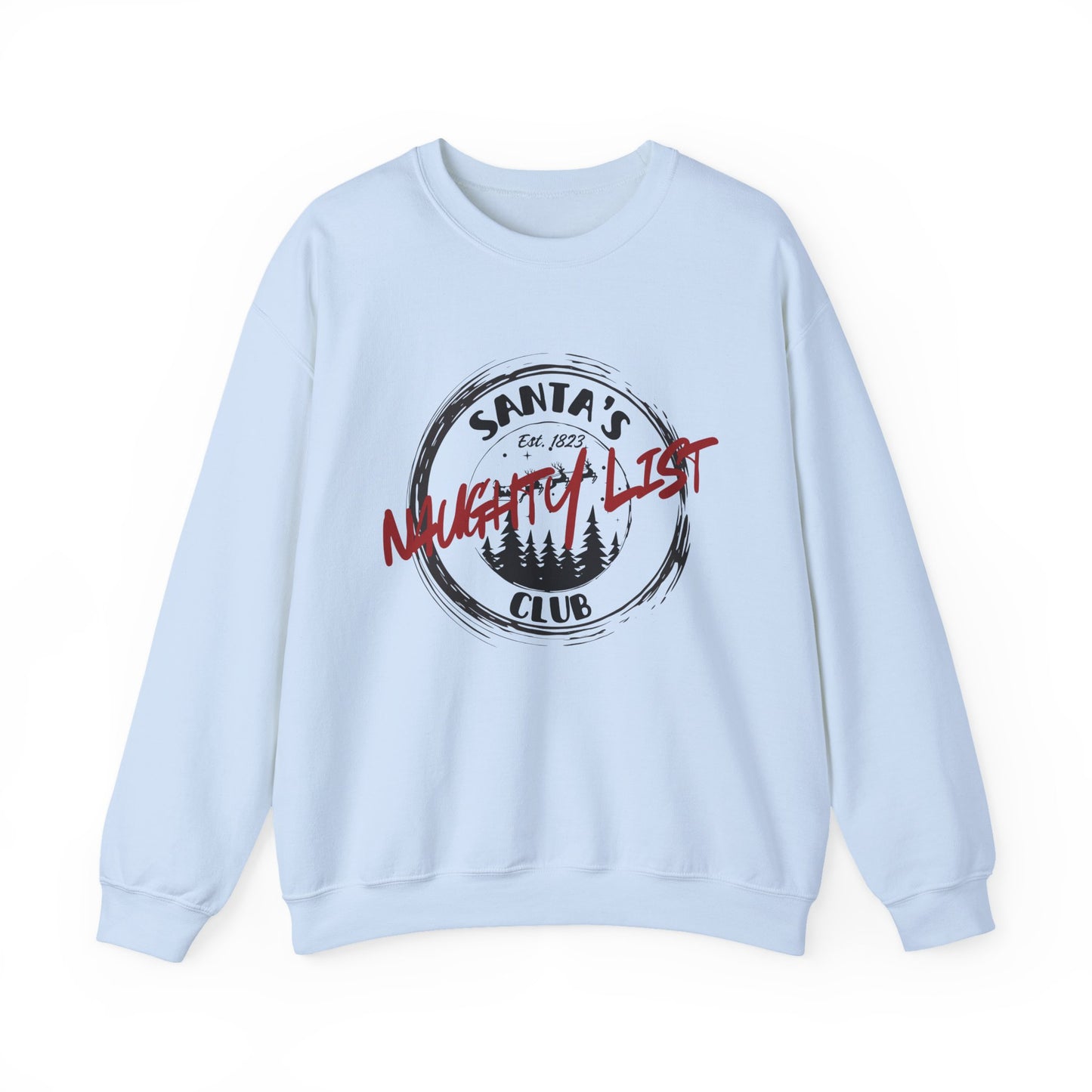 Santa Naughty List Sweatshirt, Christmas Social Club Sweatshirt, Funny Pullover, Christmas gift for Wife, Husband sweatshirt gift