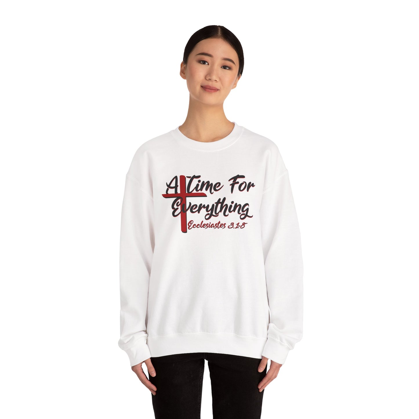 A Time for Everything Pullover, Women’s sweatshirt with Ecclesiastes Bible verse, Sweatshirt for Christians, Inspirational sweatshirt gift