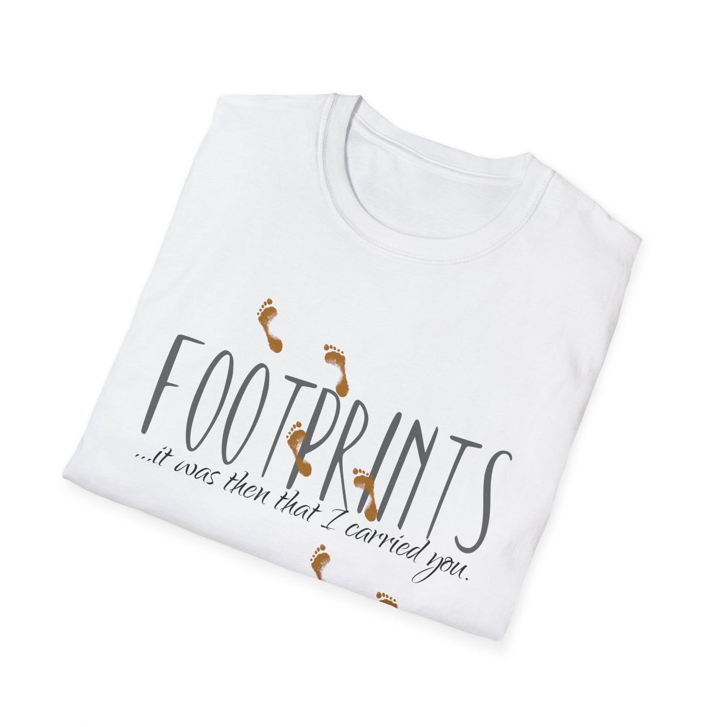 Footprints Poem, Footprints Shirt, Bible Verse Tee, Inspirational Shirt, Christian Tees, Scripture Artwork, Jesus Shirt for women and men