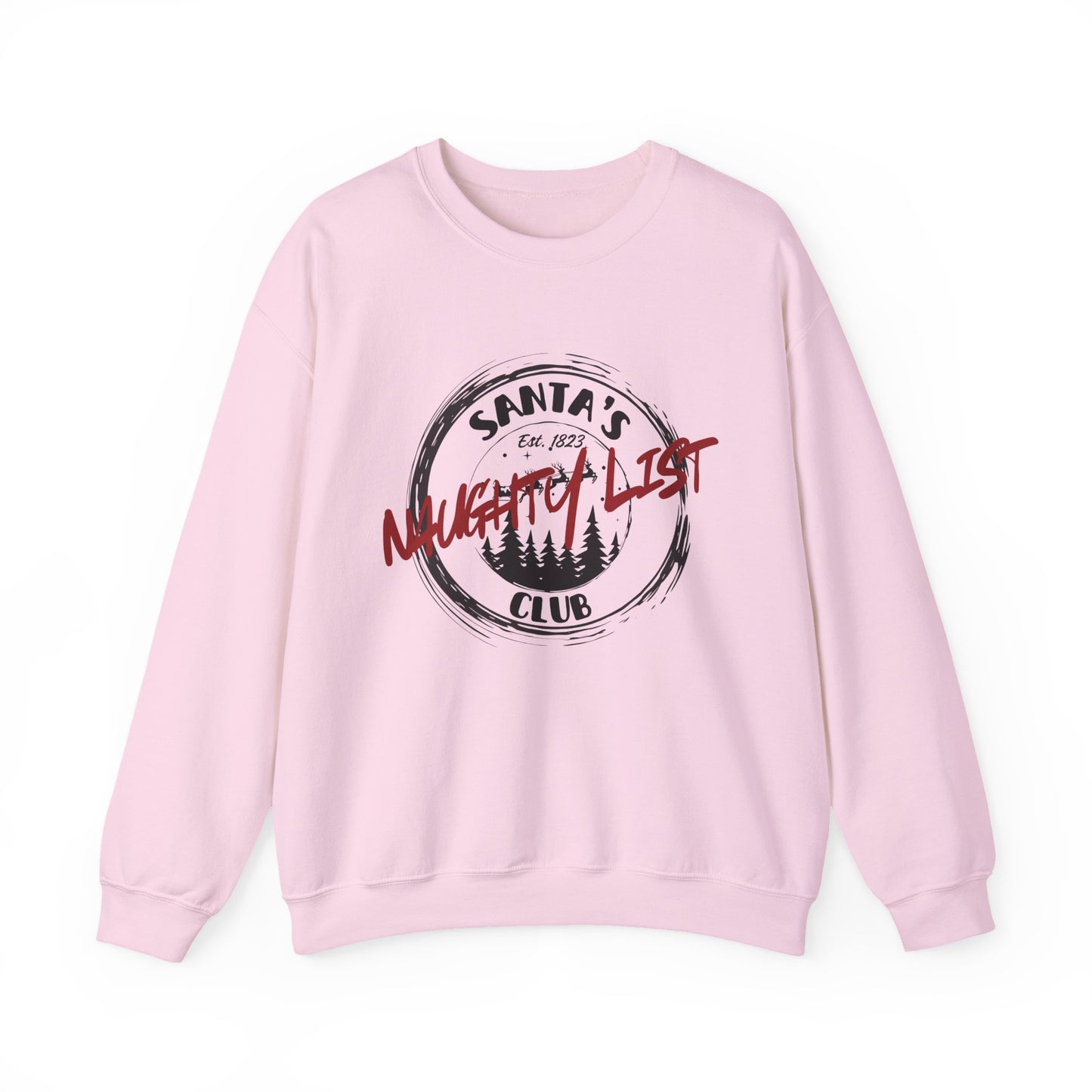 Santa Naughty List Sweatshirt, Christmas Social Club Sweatshirt, Funny Pullover, Christmas gift for Wife, Husband sweatshirt gift