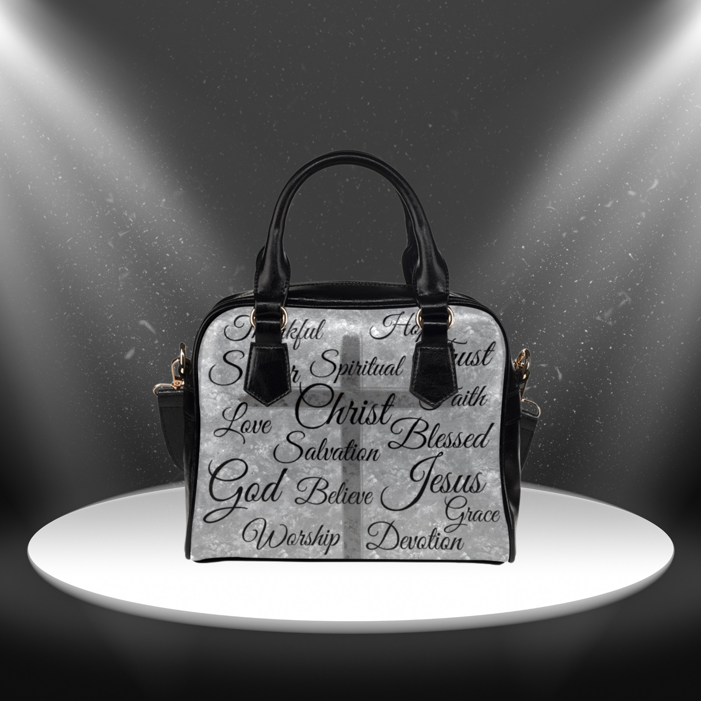 Words of Faith on Crossbody Handbag, Christian Handbag, Jesus Christ Shoulder bag, Christian Merchandise