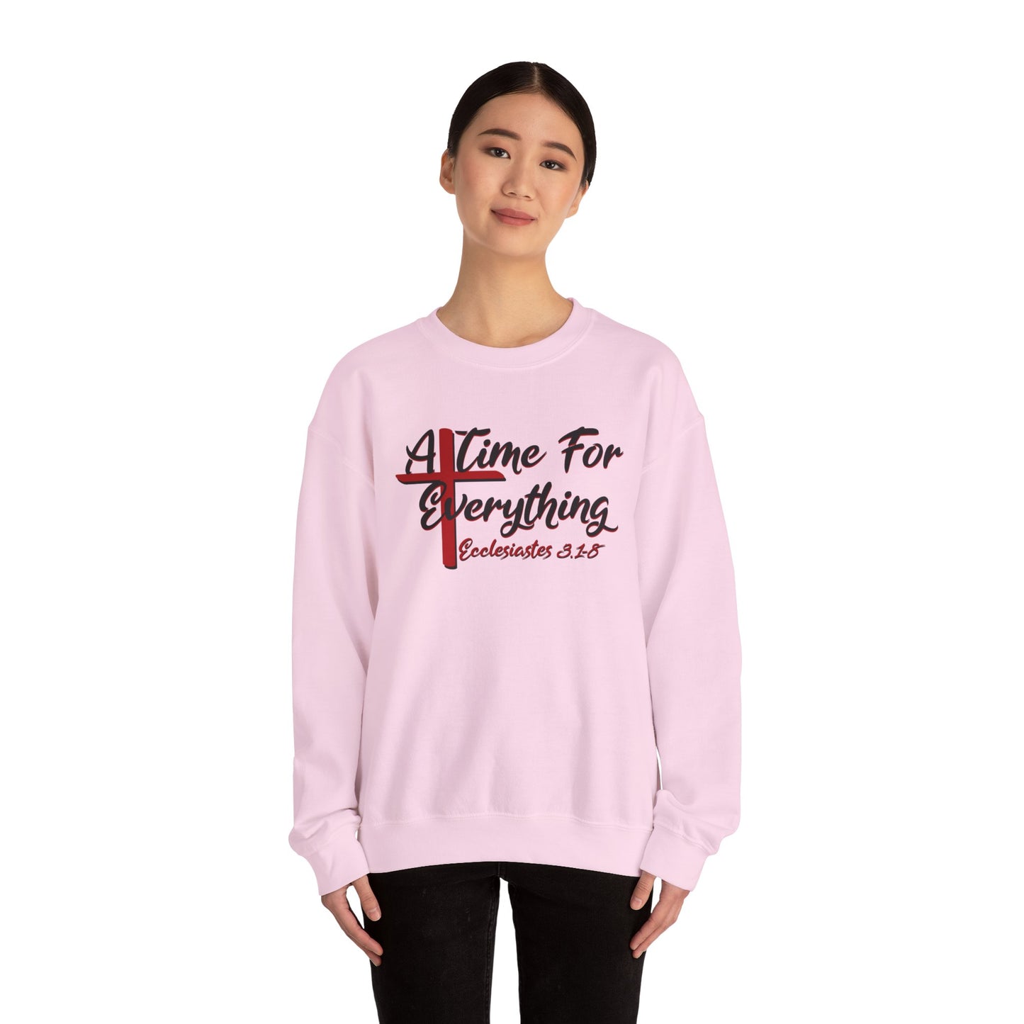 A Time for Everything Pullover, Women’s sweatshirt with Ecclesiastes Bible verse, Sweatshirt for Christians, Inspirational sweatshirt gift