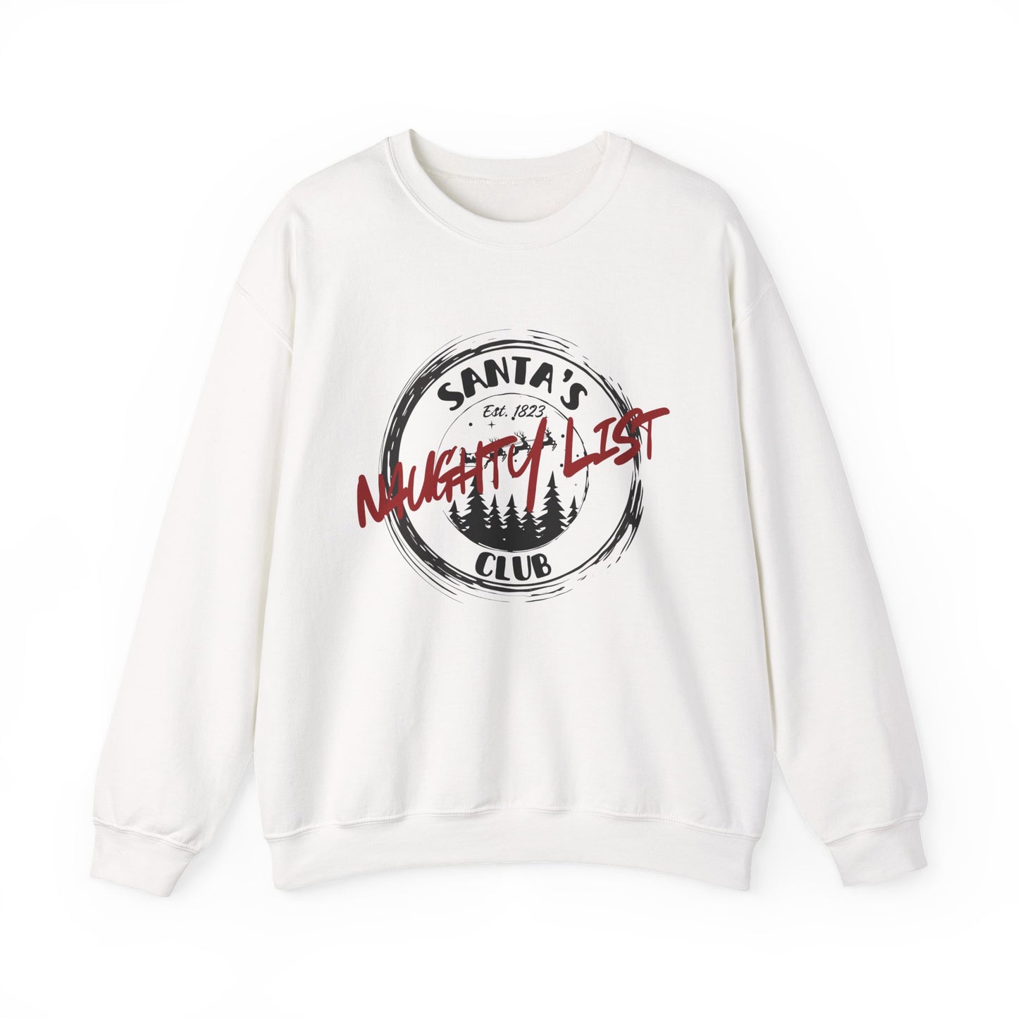 Santa Naughty List Sweatshirt, Christmas Social Club Sweatshirt, Funny Pullover, Christmas gift for Wife, Husband sweatshirt gift