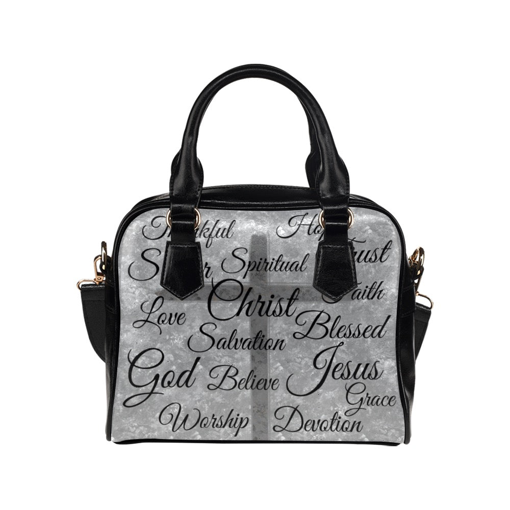 Words of Faith on Crossbody Handbag, Christian Handbag, Jesus Christ Shoulder bag, Christian Merchandise
