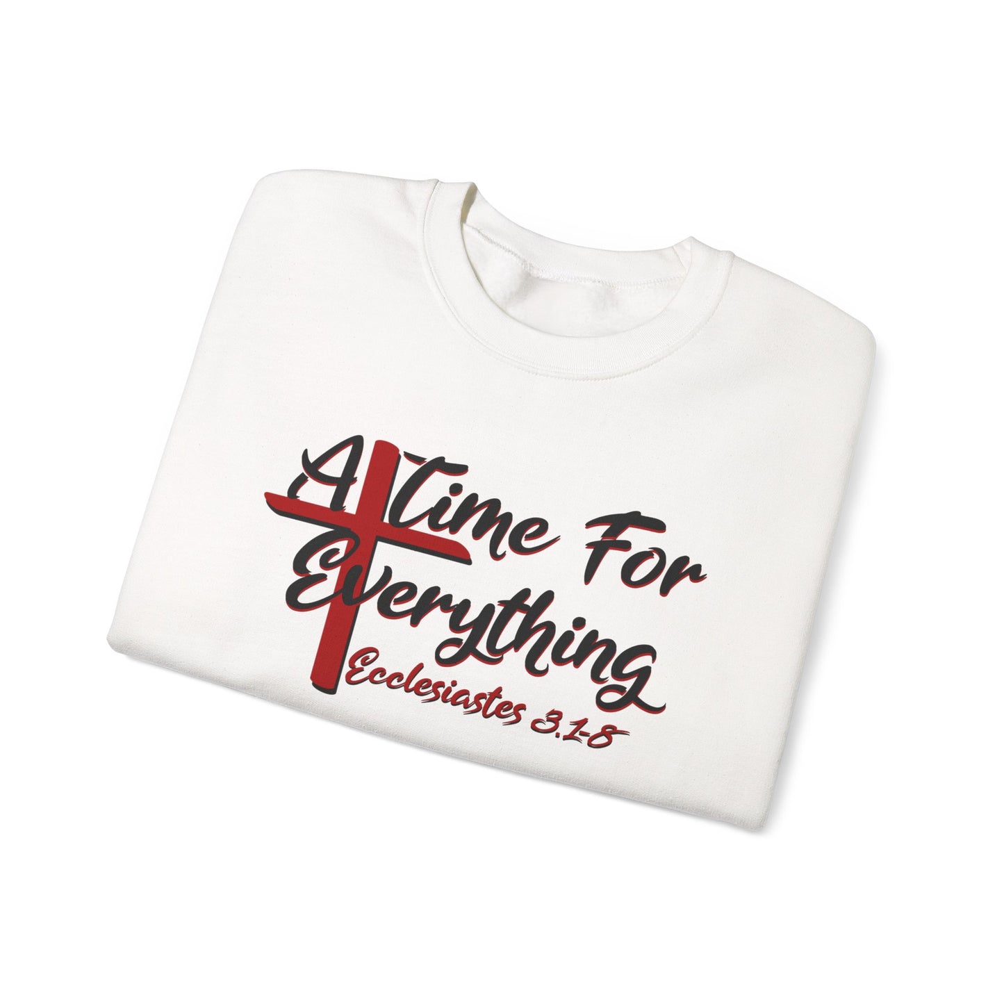 A Time for Everything Pullover, Women’s sweatshirt with Ecclesiastes Bible verse, Sweatshirt for Christians, Inspirational sweatshirt gift