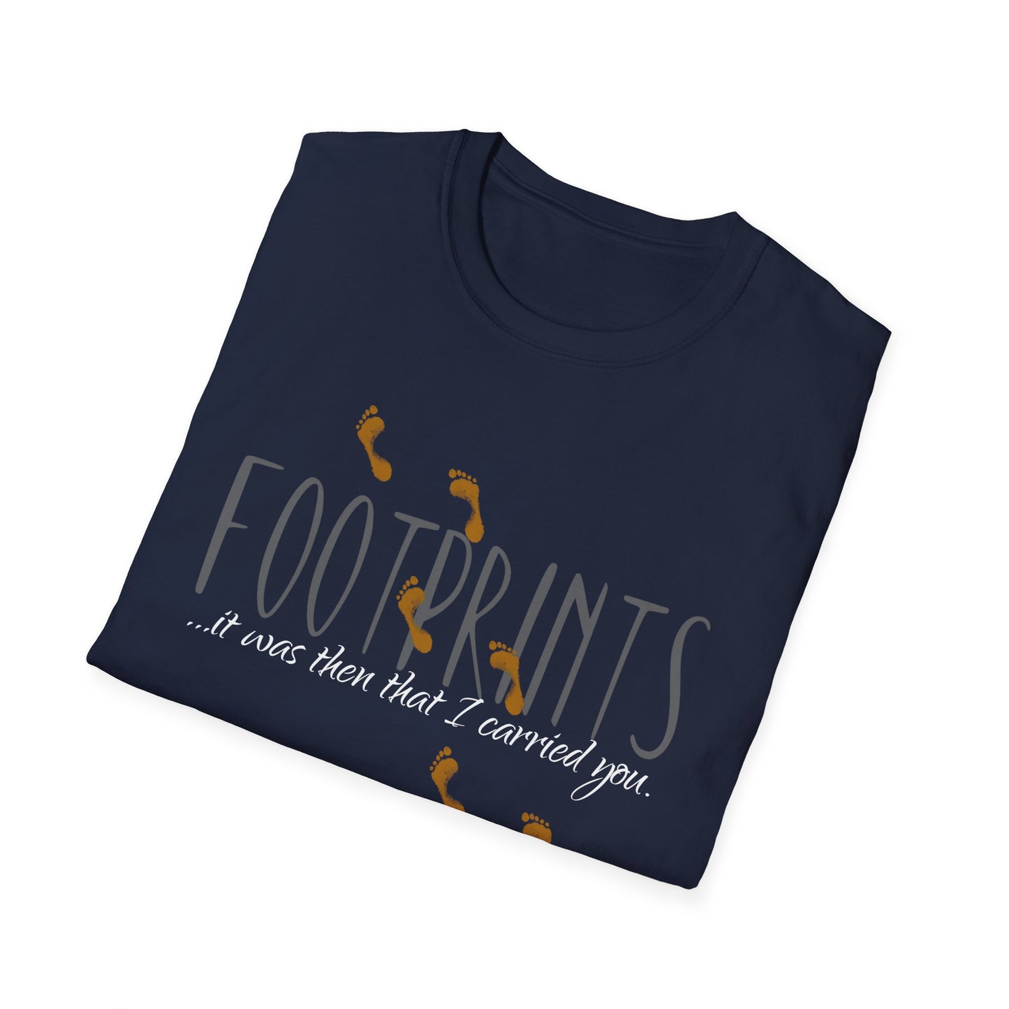 Footprints Poem, Footprints Shirt, Bible Verse Tee, Inspirational Shirt, Christian Tees, Scripture Artwork, Jesus Shirt for women and men