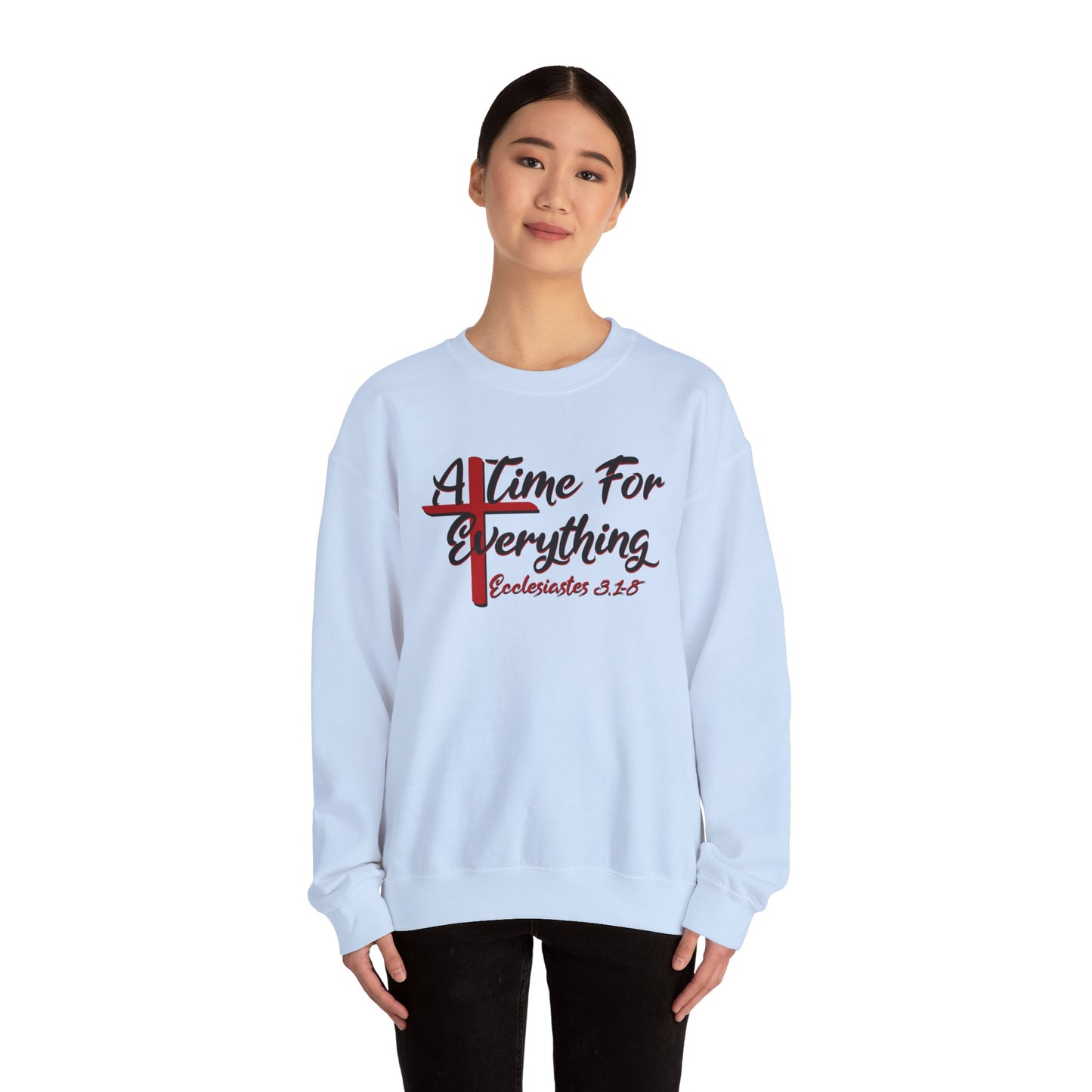 A Time for Everything Pullover, Women’s sweatshirt with Ecclesiastes Bible verse, Sweatshirt for Christians, Inspirational sweatshirt gift