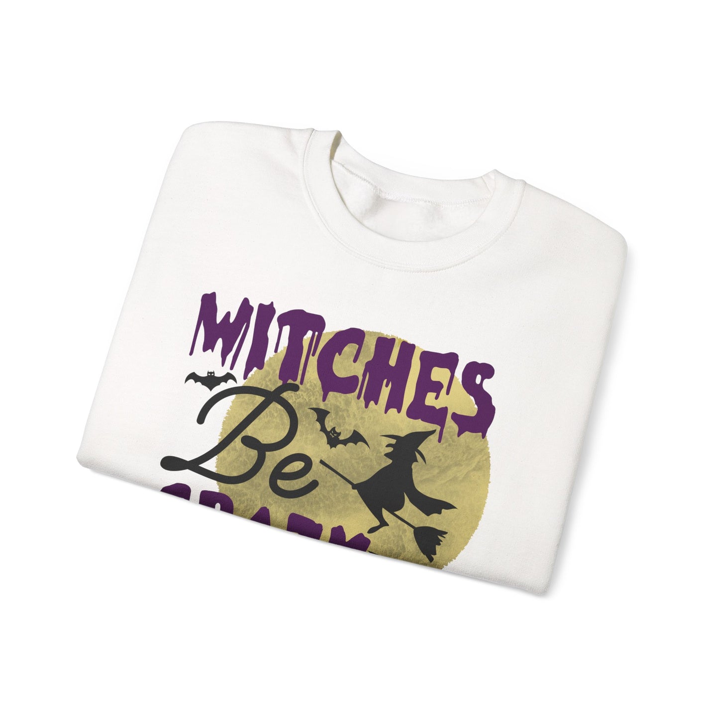 Witches be Crazy Sweatshirt, Funny Halloween sweatshirt, Halloween gift, Trick or Treat Pullover, Cute Fall sweatshirt