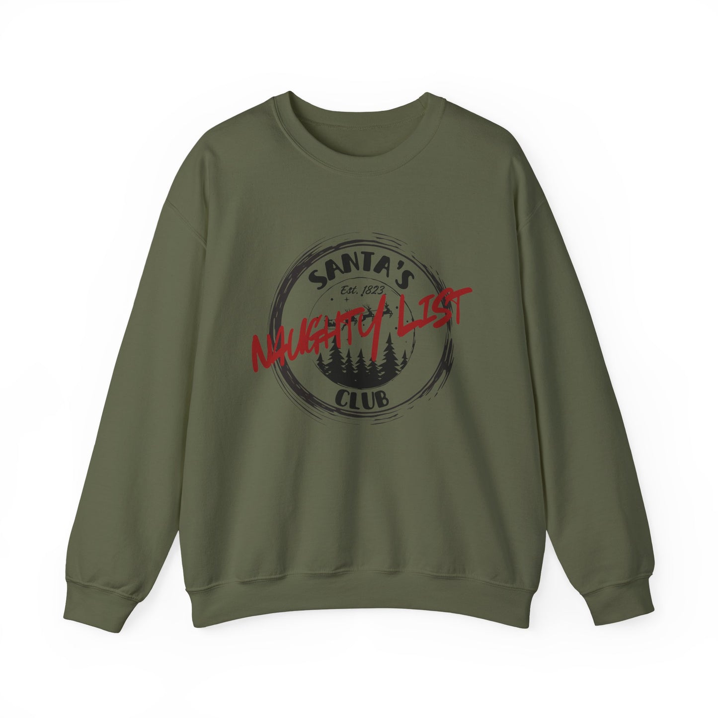 Santa Naughty List Sweatshirt, Christmas Social Club Sweatshirt, Funny Pullover, Christmas gift for Wife, Husband sweatshirt gift