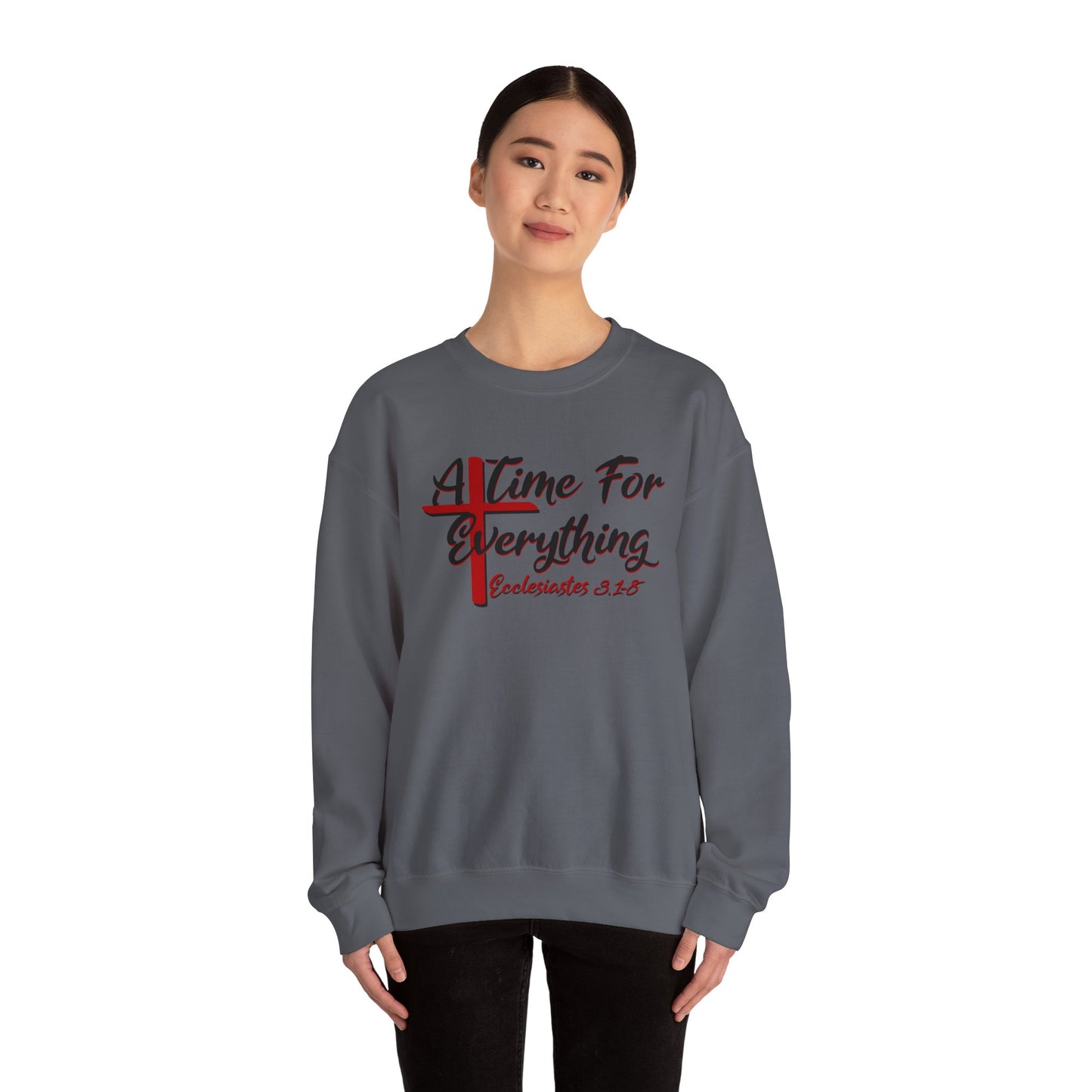 A Time for Everything Pullover, Women’s sweatshirt with Ecclesiastes Bible verse, Sweatshirt for Christians, Inspirational sweatshirt gift
