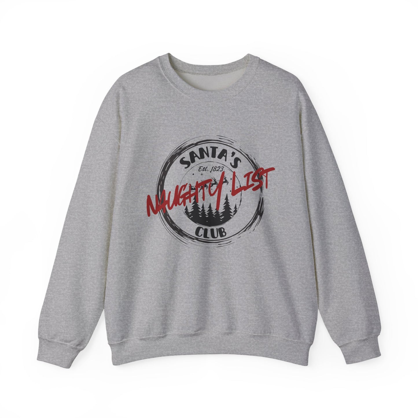 Santa Naughty List Sweatshirt, Christmas Social Club Sweatshirt, Funny Pullover, Christmas gift for Wife, Husband sweatshirt gift
