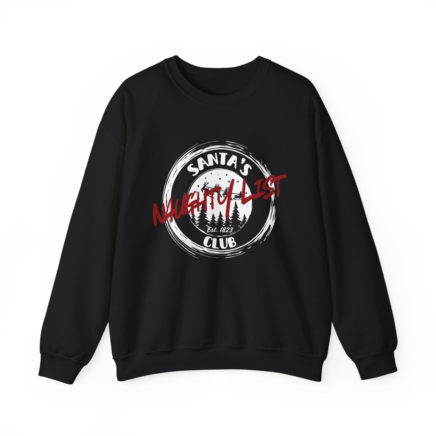 Santa Naughty List Sweatshirt, Christmas Social Club Sweatshirt, Funny Pullover, Christmas gift for Wife, Husband sweatshirt gift