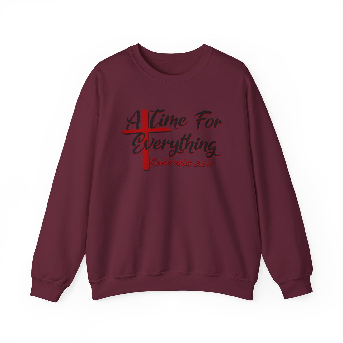 A Time for Everything Pullover, Women’s sweatshirt with Ecclesiastes Bible verse, Sweatshirt for Christians, Inspirational sweatshirt gift