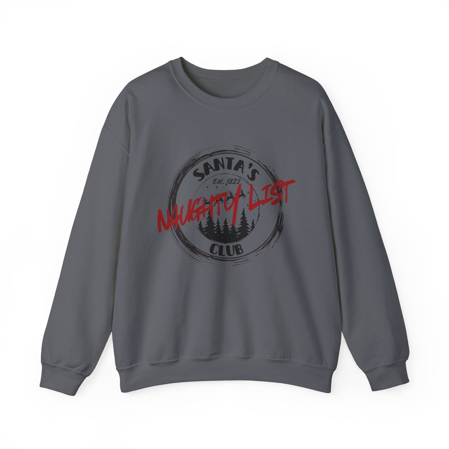Santa Naughty List Sweatshirt, Christmas Social Club Sweatshirt, Funny Pullover, Christmas gift for Wife, Husband sweatshirt gift