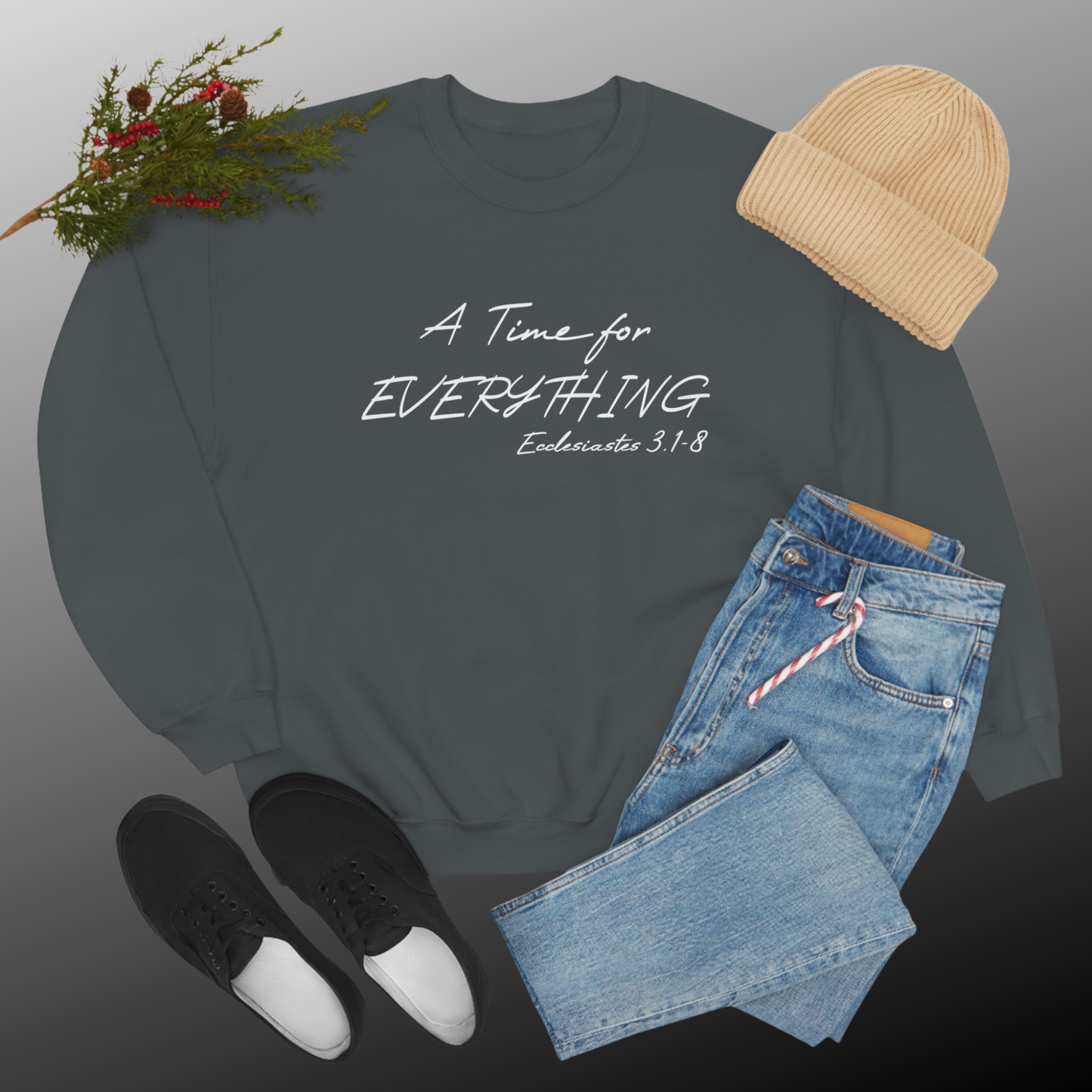Ecclesiastes Bible verse sweatshirt for men and women, A Time For everything sweatshirt for Christians,
