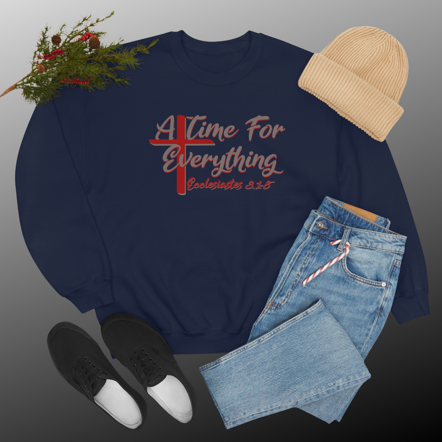 A Time for Everything Pullover, Women’s sweatshirt with Ecclesiastes Bible verse, Sweatshirt for Christians, Inspirational sweatshirt gift