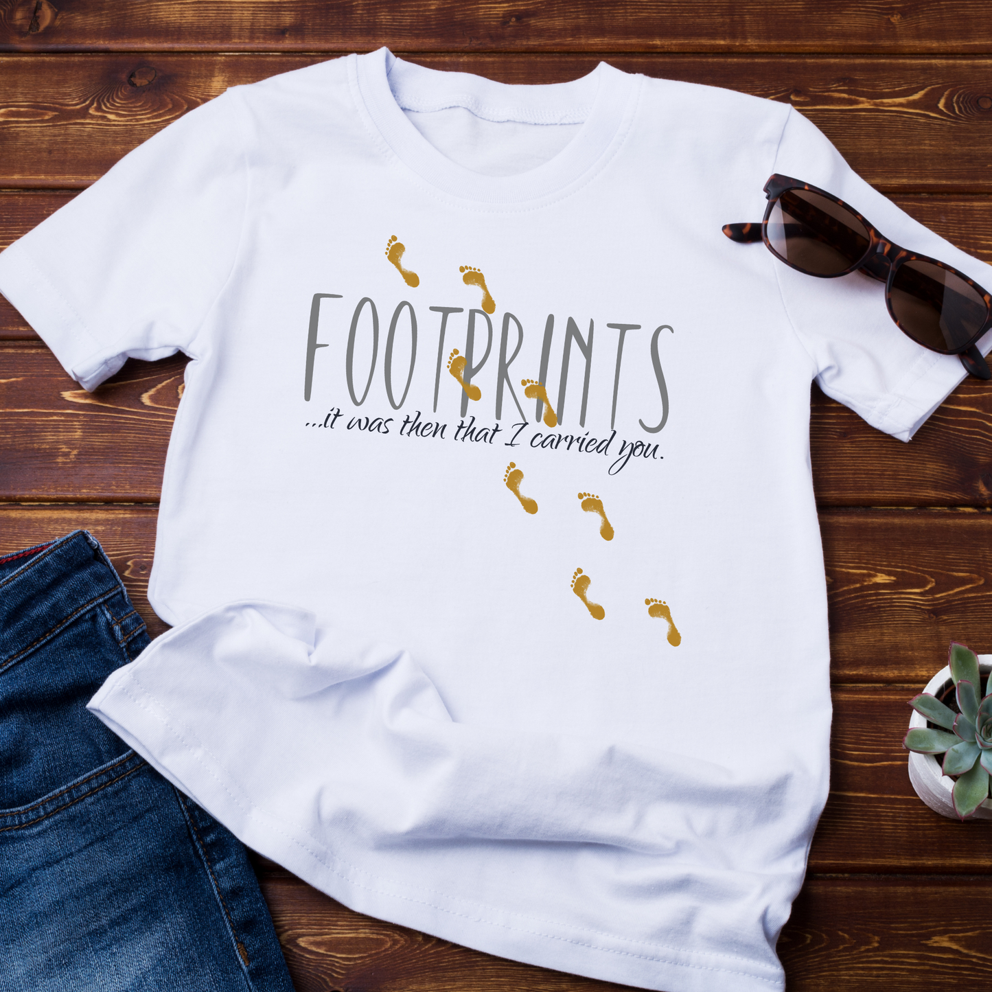 Footprints Poem, Footprints Shirt, Bible Verse Tee, Inspirational Shirt, Christian Tees, Scripture Artwork, Jesus Shirt for women and men