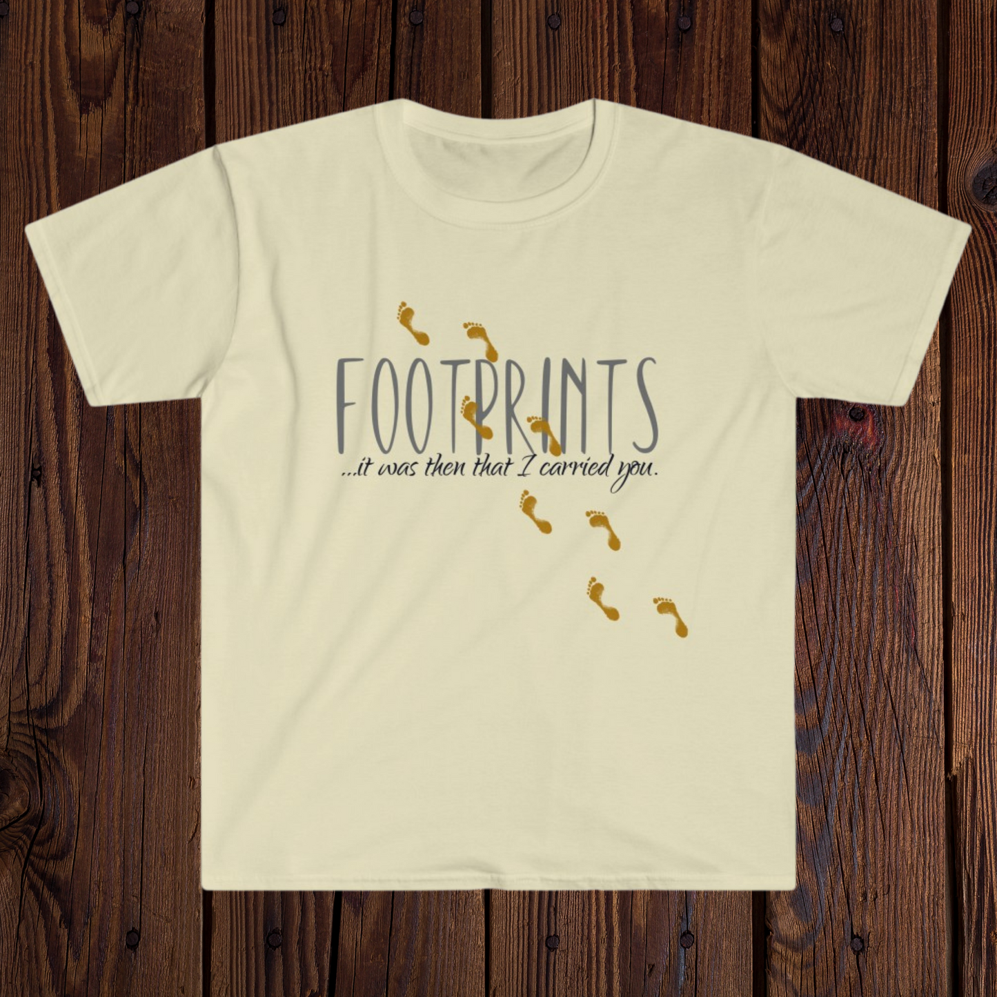 Footprints Poem, Footprints Shirt, Bible Verse Tee, Inspirational Shirt, Christian Tees, Scripture Artwork, Jesus Shirt for women and men