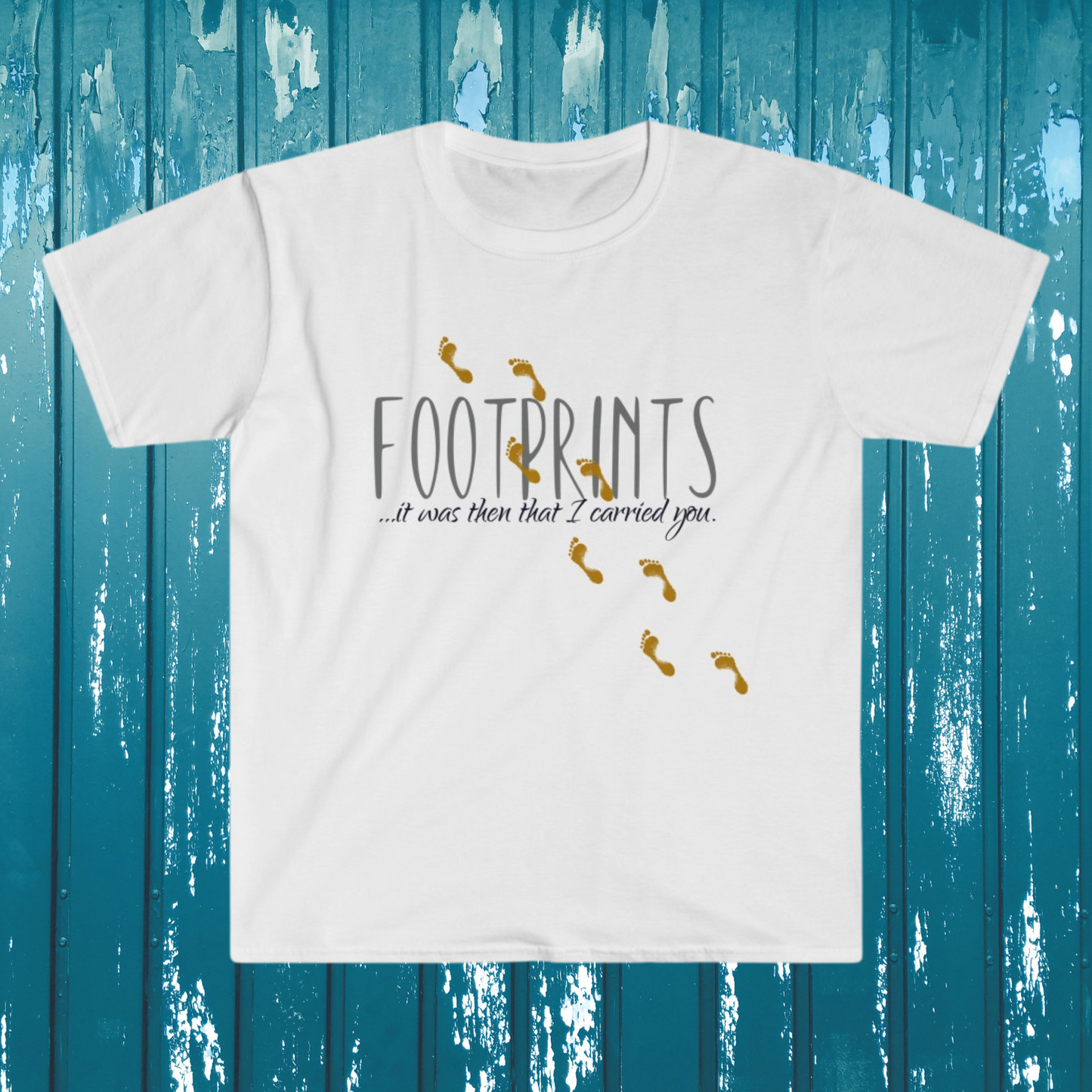Footprints Poem, Footprints Shirt, Bible Verse Tee, Inspirational Shirt, Christian Tees, Scripture Artwork, Jesus Shirt for women and men