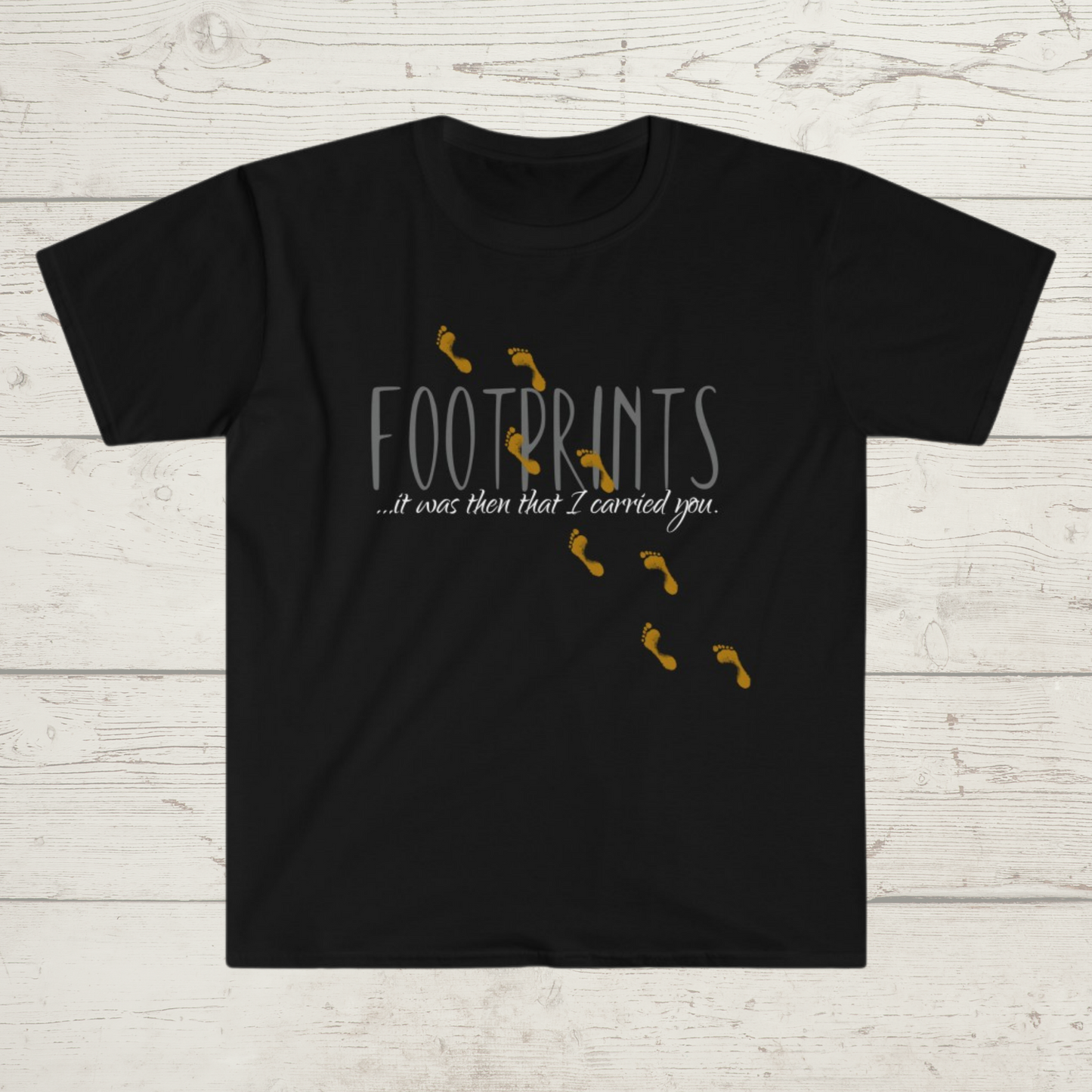 Footprints Poem, Footprints Shirt, Bible Verse Tee, Inspirational Shirt, Christian Tees, Scripture Artwork, Jesus Shirt for women and men