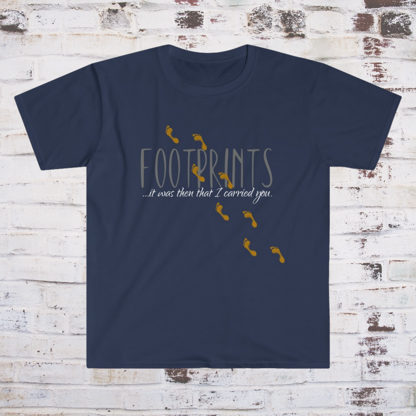 Footprints Poem, Footprints Shirt, Bible Verse Tee, Inspirational Shirt, Christian Tees, Scripture Artwork, Jesus Shirt for women and men