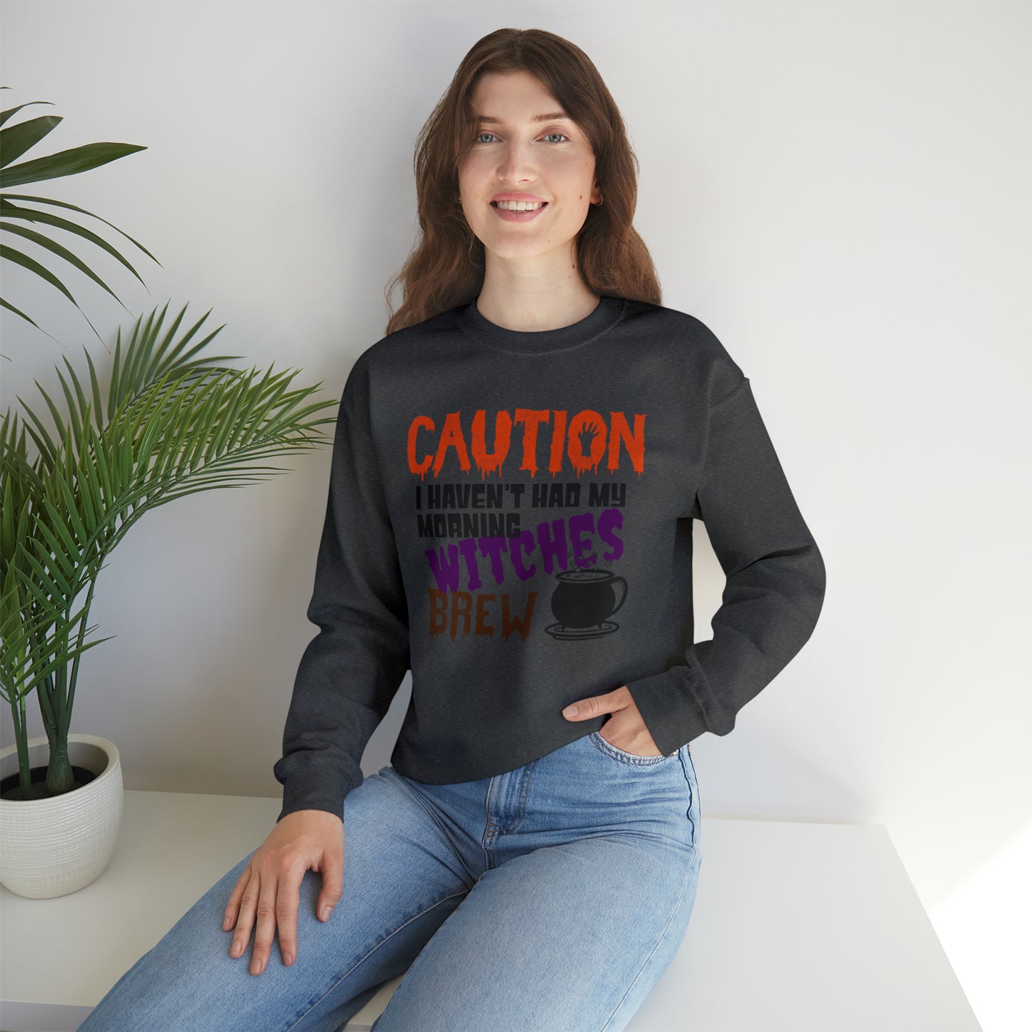 Witches Brew Sweatshirt, Halloween Coffee sweatshirt, Funny Fall Pullover, Halloween Party Gift, Funny Halloween sweatshirt, Cute Fall sweatshirt, Morning Coffee apparel
