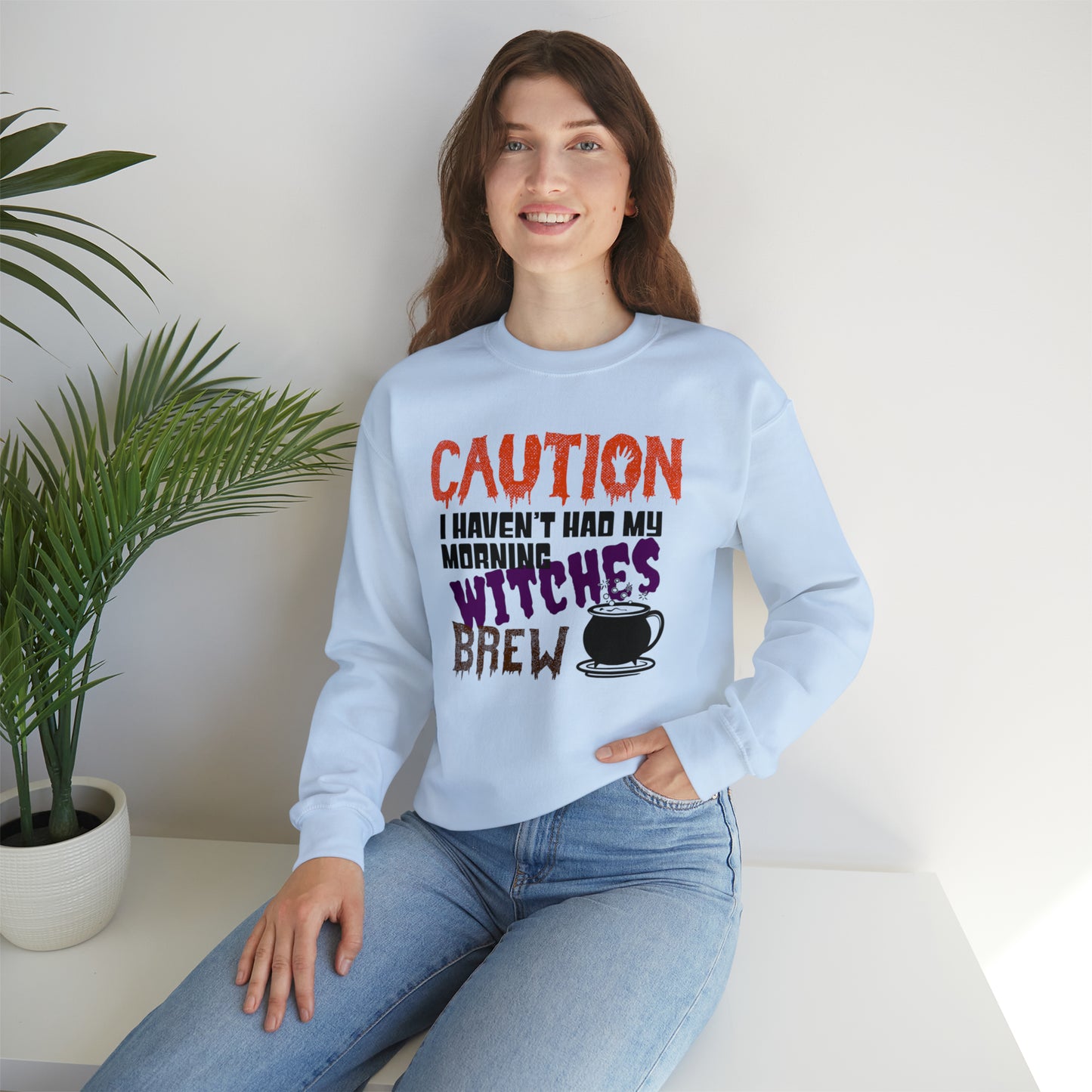 Witches Brew Sweatshirt, Halloween Coffee sweatshirt, Funny Fall Pullover, Halloween Party Gift, Funny Halloween sweatshirt, Cute Fall sweatshirt, Morning Coffee apparel