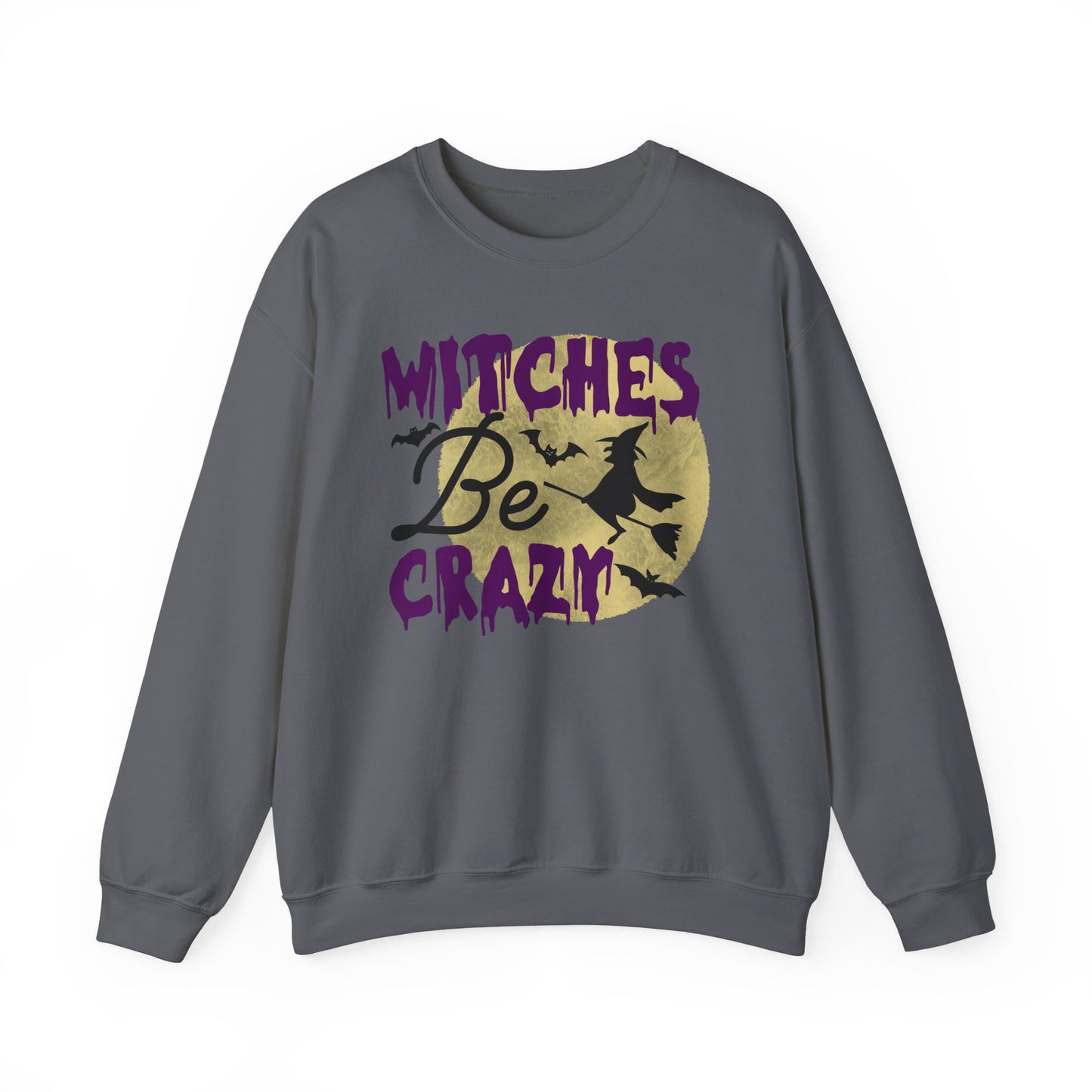Witches be Crazy Sweatshirt, Funny Halloween sweatshirt, Halloween gift, Trick or Treat Pullover, Cute Fall sweatshirt