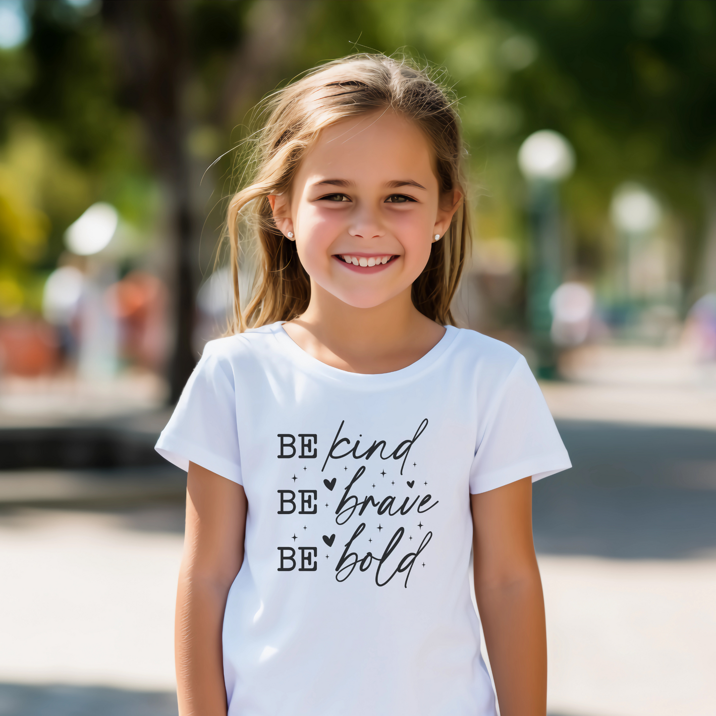 Inspirational Quote T-Shirt, Be Kind Be Brave Be Bold, Motivational Shirt, Unisex Casual Wear, Perfect Gift for Friends, Birthday Gift