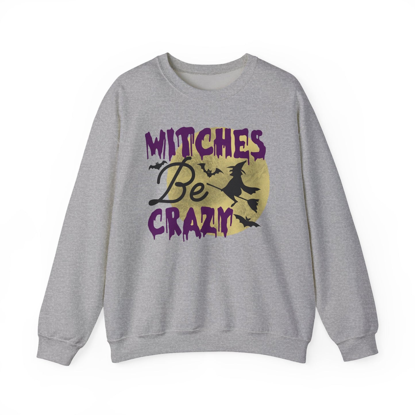 Witches be Crazy Sweatshirt, Funny Halloween sweatshirt, Halloween gift, Trick or Treat Pullover, Cute Fall sweatshirt
