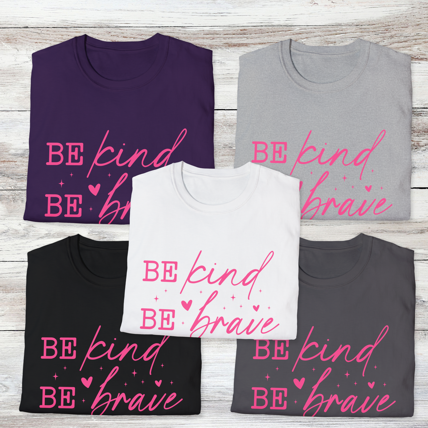 Empowering Quote T-Shirt - Be Kind, Be Brave, Be Bold | Inspirational Tee, Gift for Friends, Motivational Apparel, Positive Message [...]