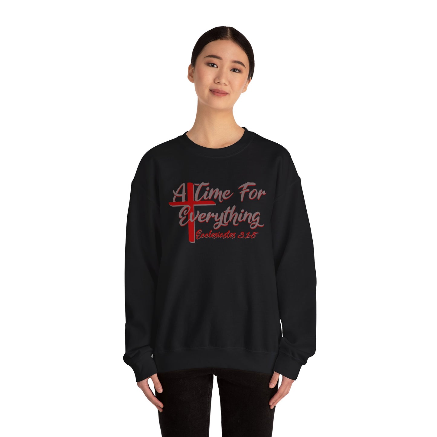 A Time for Everything Pullover, Women’s sweatshirt with Ecclesiastes Bible verse,  Sweatshirt for Christians, Inspirational sweatshirt gift