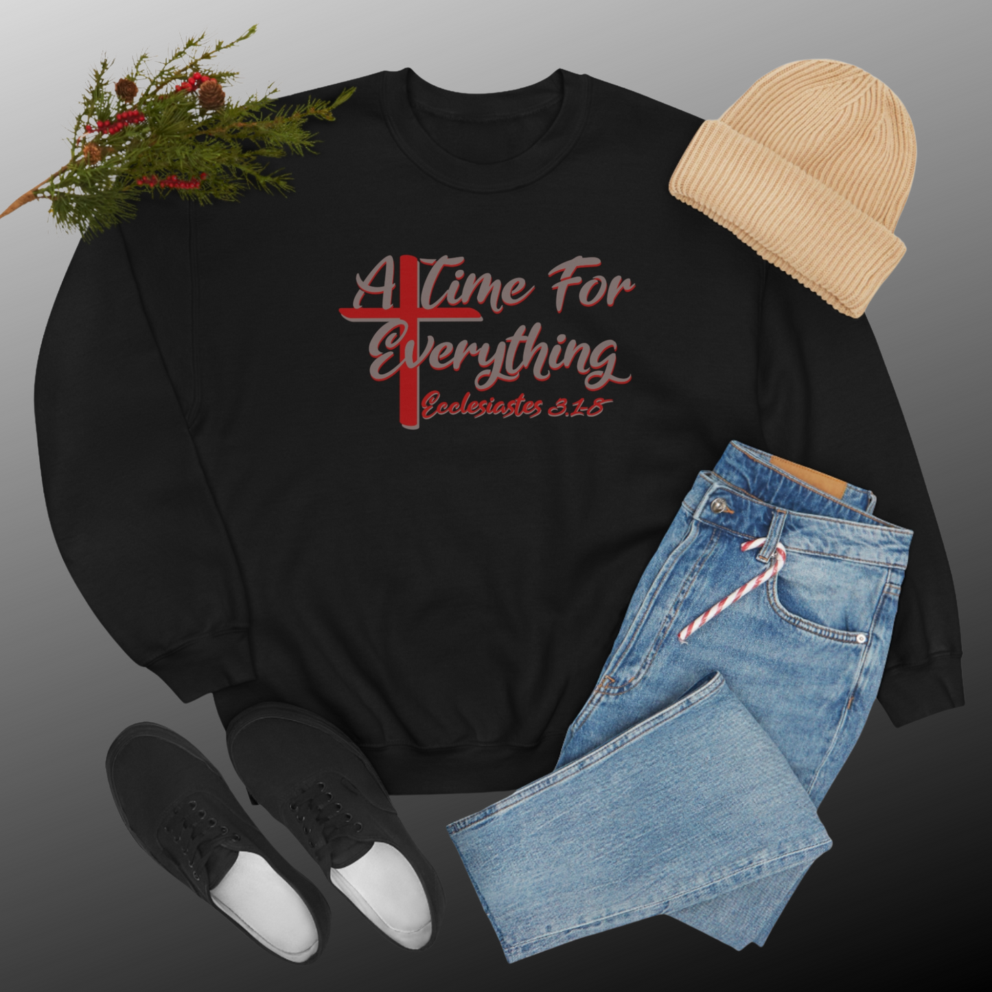 A Time for Everything Pullover, Women’s sweatshirt with Ecclesiastes Bible verse,  Sweatshirt for Christians, Inspirational sweatshirt gift