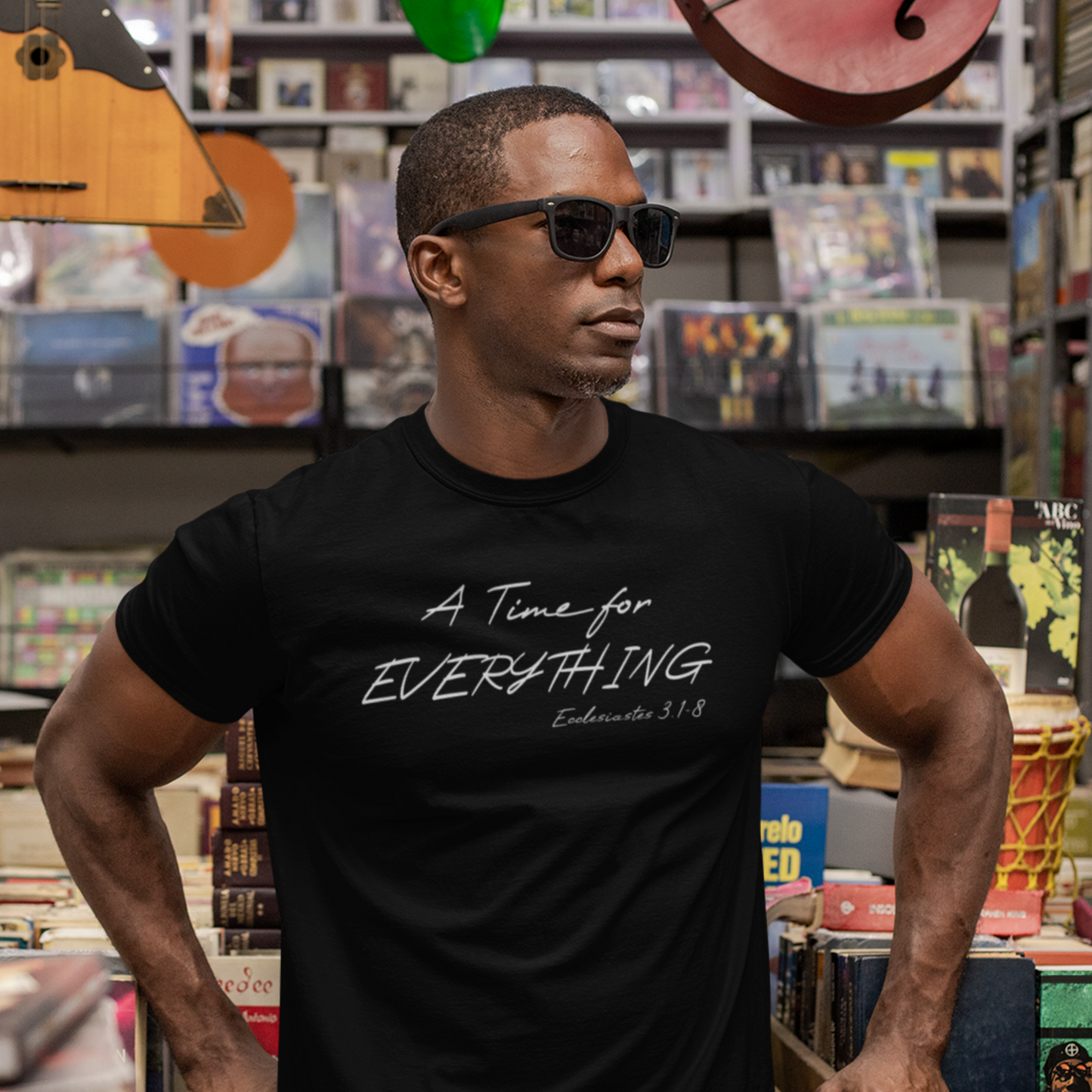 A Time for Everything Shirt, Bible Verse Tee front and back printed, Inspirational Quote Mens and Womens apparel, Religious scripture shirt